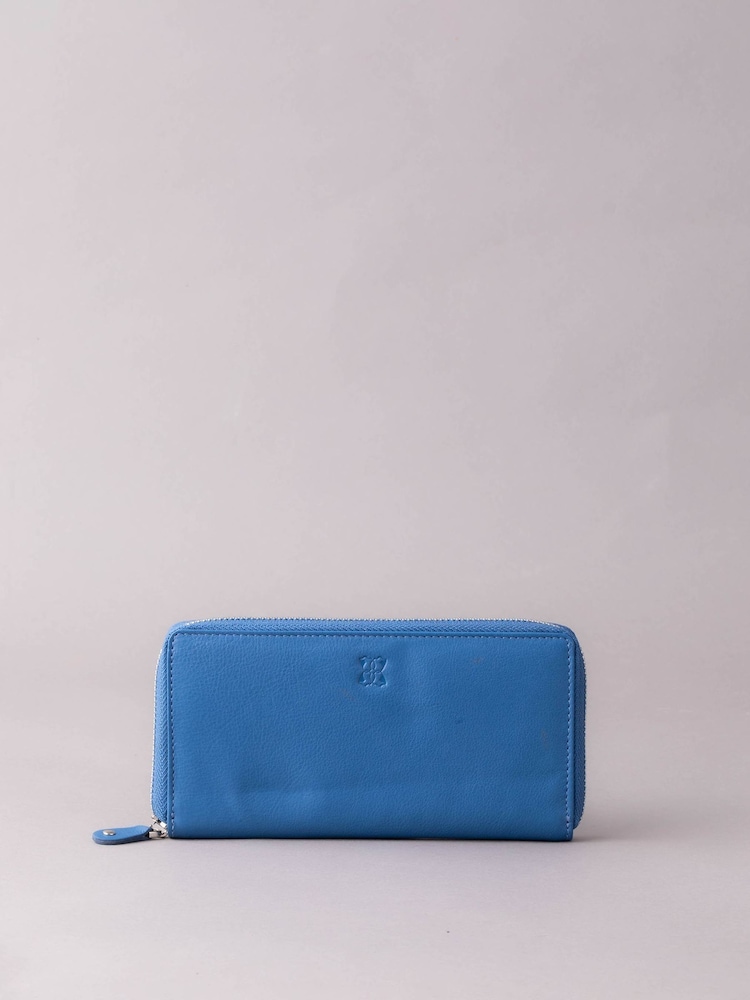 modra - Lakeland Leather velika usnjena denarnica z zadrgo - Slika 1 iz 5 modra - Lakeland Leather velika usnjena denarnica z zadrgo - Slika 1 iz 5