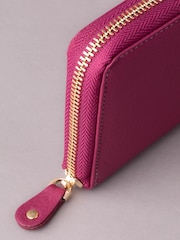 Lakeland Leather Cranberry Large Leather Zip Purse - Image 5 of 5