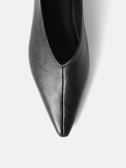 Jigsaw Black Flat Pointed Linnie Ballerina Shoes - Image 5 of 6