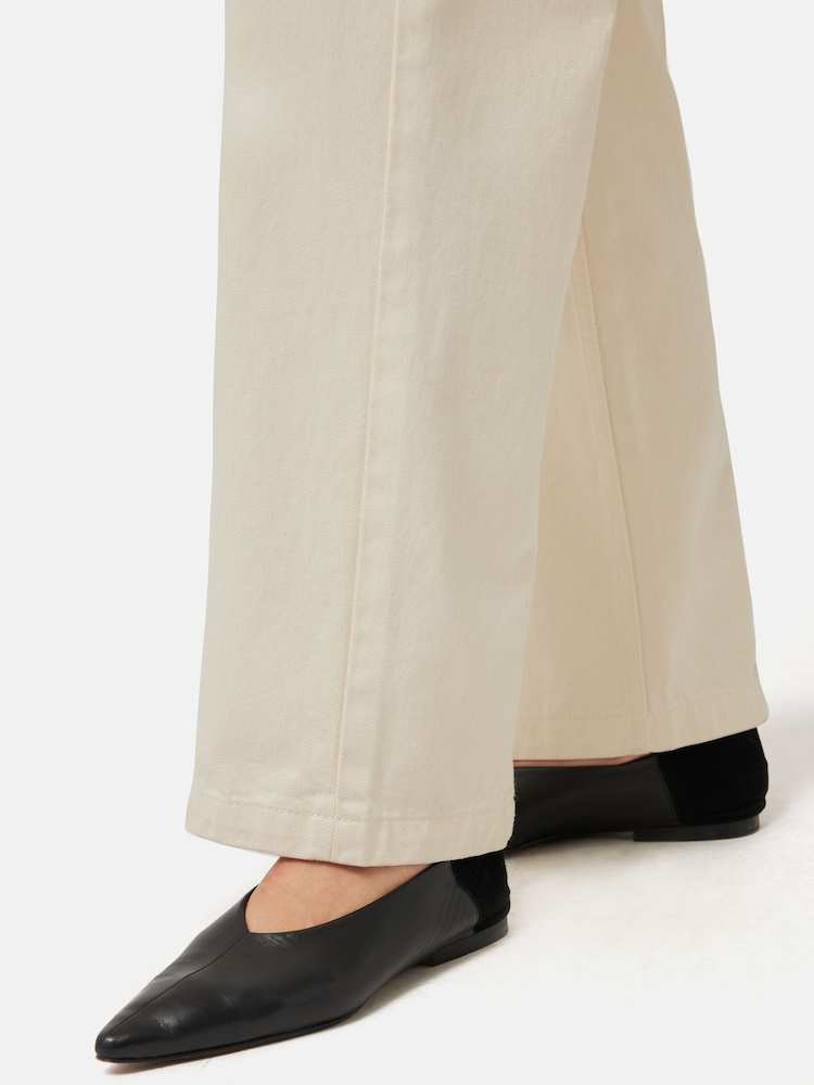 Jigsaw Black Flat Pointed Linnie Ballerina Shoes - Image 6 of 6