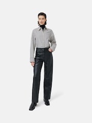 Jigsaw Blue Silk Cotton Polo Jumper - Image 5 of 7