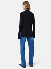 Jigsaw Crepe Jersey Black Shirt - Image 2 of 7