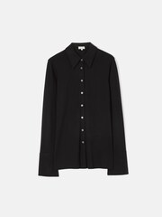 Jigsaw Crepe Jersey Black Shirt - Image 7 of 7