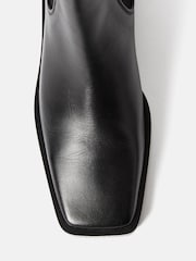 Jigsaw Kent Leather Black Boots - Image 5 of 6