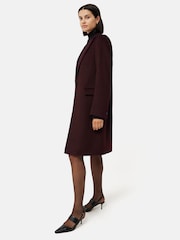 Jigsaw Red Relaxed Wool City Coat - Image 3 of 7