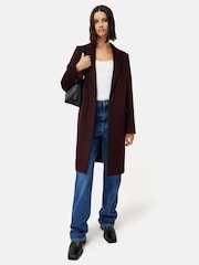 Jigsaw Red Relaxed Wool City Coat - Image 4 of 7