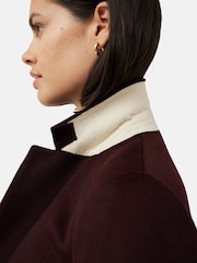Jigsaw Red Relaxed Wool City Coat - Image 6 of 7