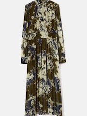 Jigsaw Green Glitched Ikat Velvet Dress - Image 6 of 6