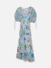 Jigsaw Fil Coupe Metallic Maxi Dress - Image 4 of 4