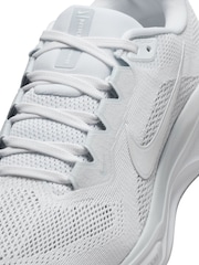 Nike White/Silver Pegasus 41 Road Running Trainers - Image 9 of 11