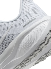 Nike White/Silver Pegasus 41 Road Running Trainers - Image 10 of 11