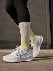 Nike White/Black Interact Run Running Trainers - Image 1 of 11