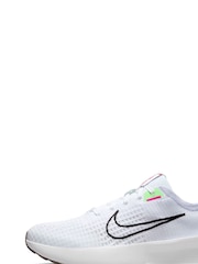 Nike White/Black Interact Run Running Trainers - Image 4 of 11