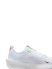 Nike White/Black Interact Run Running Trainers - Image 5 of 11