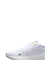 Nike White/Black Interact Run Running Trainers - Image 6 of 11