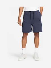 Nike Navy Tech Fleece Shorts - Image 1 of 15