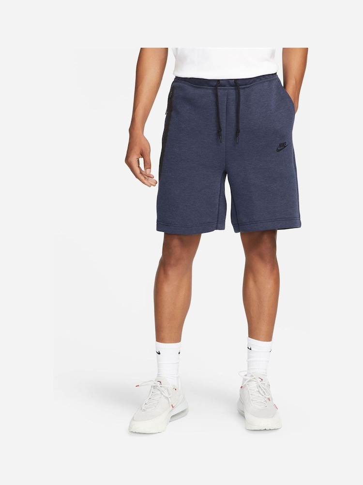 Nike Navy Tech Fleece Shorts - Image 1 of 15