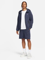 Nike Navy Tech Fleece Shorts - Image 4 of 15