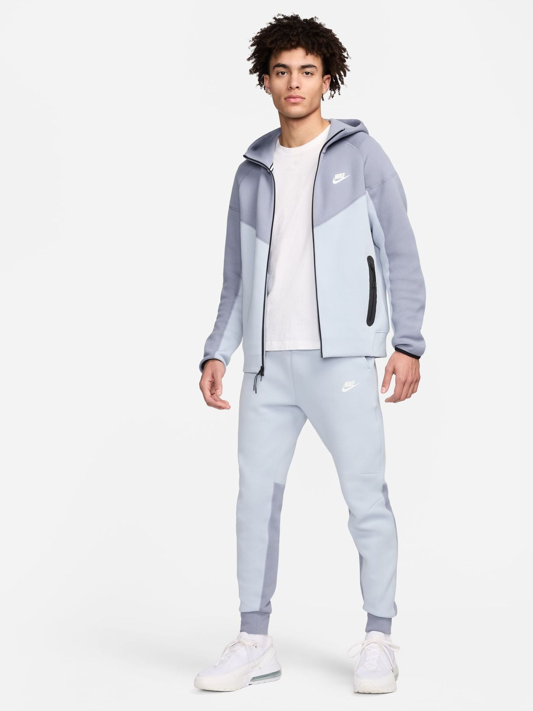Buy Nike Light Armory Blue Tech Fleece Joggers from Next Luxembourg