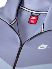 Nike Light Armory Blue Tech Fleece Zip-Up Hoodie - Image 7 of 7