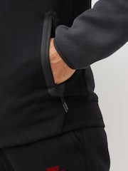 Nike Grey/Black Tech Fleece Zip-Up Hoodie - Image 4 of 4