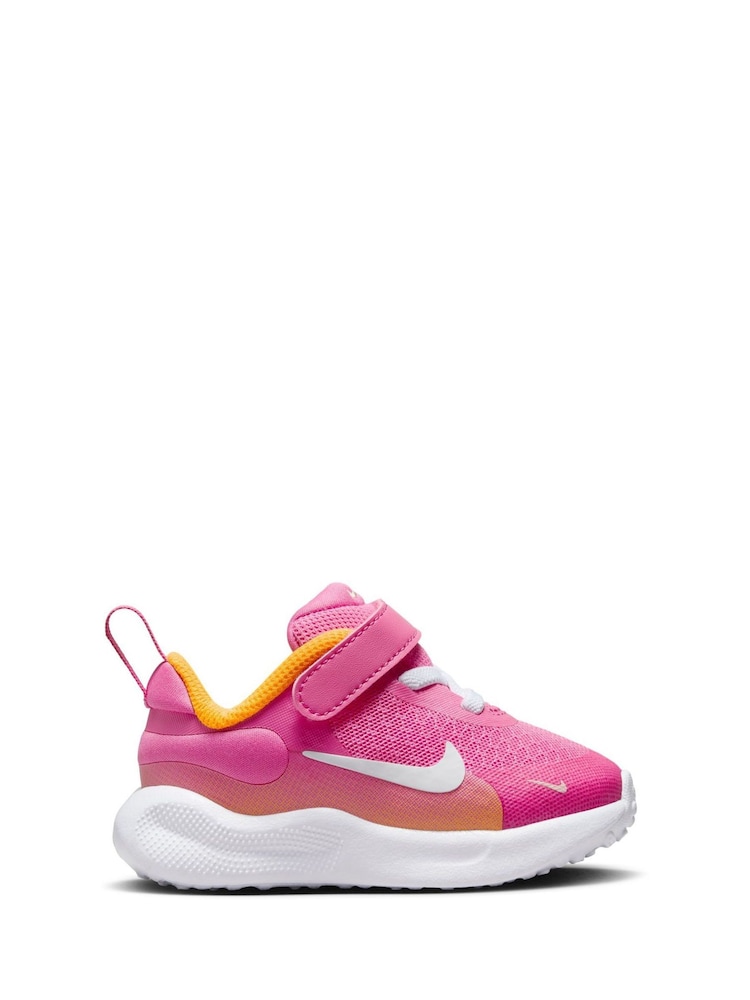 Nike Coral Pink Infant Revolution 7 Trainers - Image 1 of 10