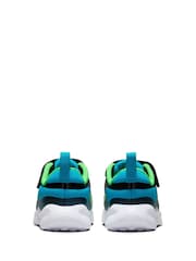 Nike Blue/Green Infant Revolution 7 Trainers - Image 6 of 9