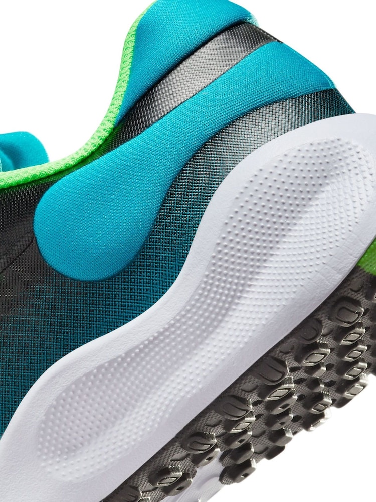 Bleu/vert - Baskets Nike Youth Revolution 7
 - Image 11 of 12