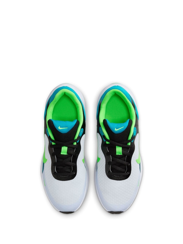Nike Blue/Green Youth Revolution 7 Trainers - Image 12 of 12