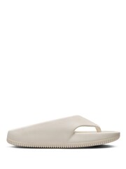 Nike White Calm Flip Flops - Image 3 of 10