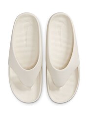 Nike White Calm Flip Flops - Image 7 of 10