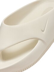 Nike White Calm Flip Flops - Image 8 of 10