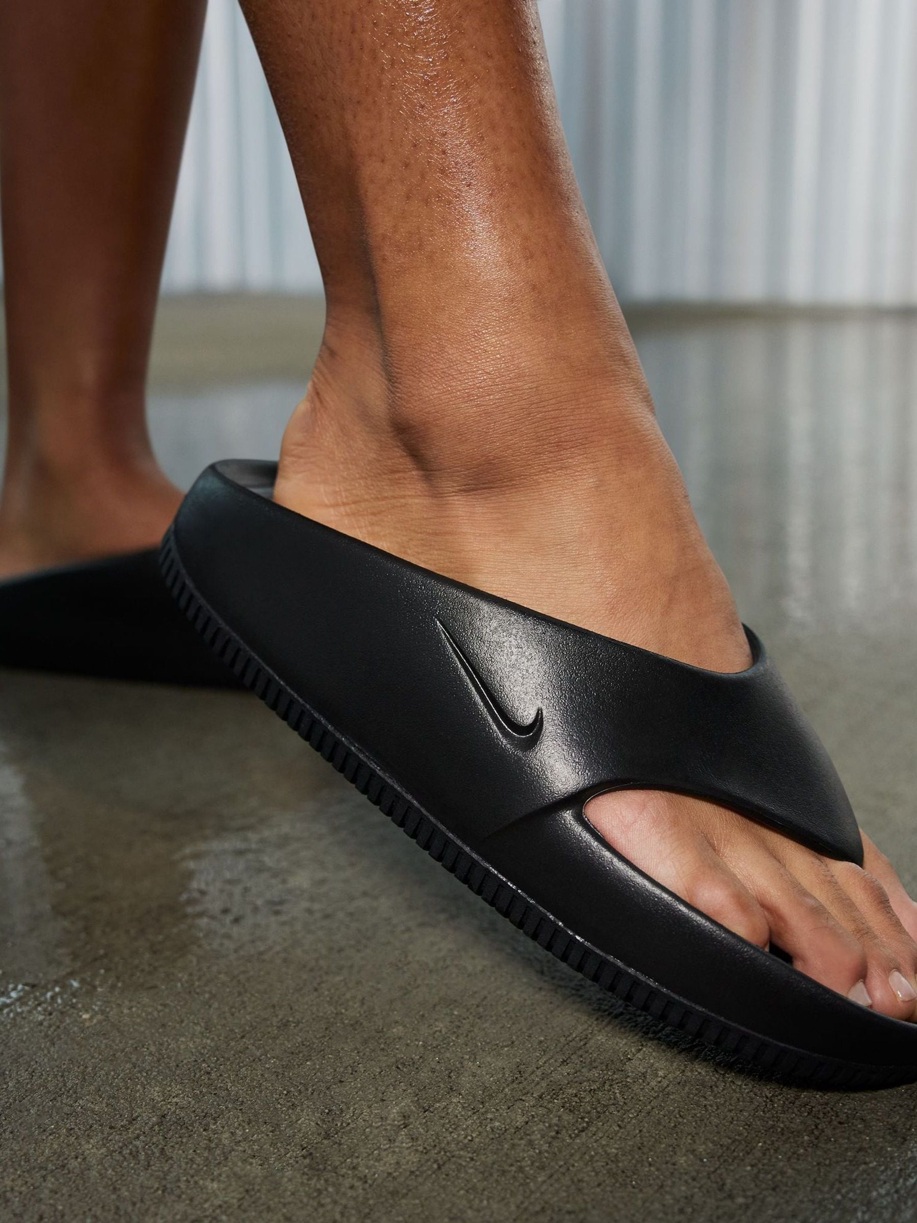 Buy Nike Black Calm Flip Flops from Next Germany