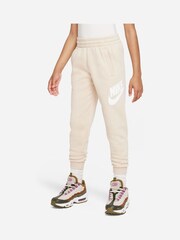 Nike White Club Fleece Logo Joggers - Image 1 of 9