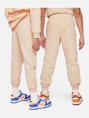 Nike White Club Fleece Logo Joggers - Image 8 of 9