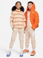 Nike White Club Fleece Logo Joggers - Image 9 of 9