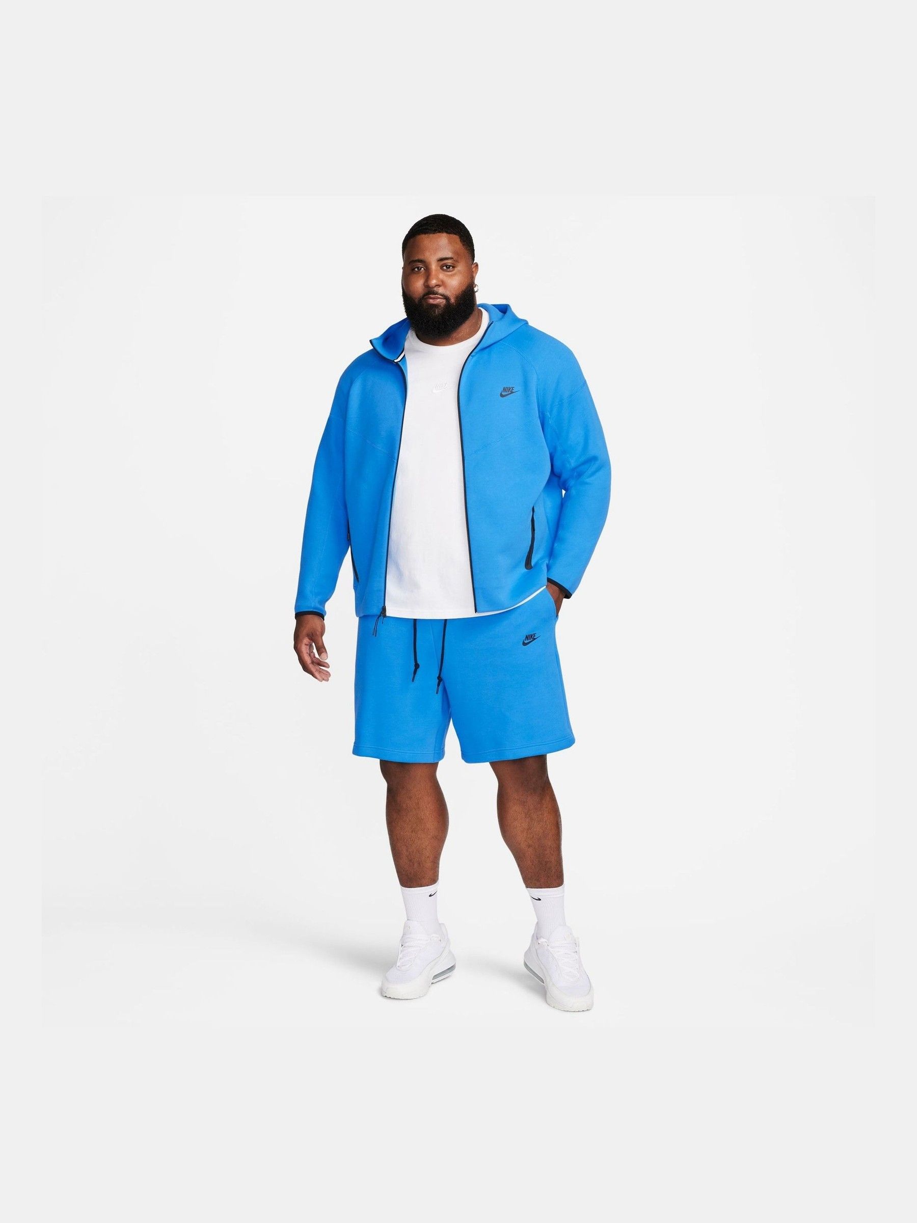 Buy Nike Blue Tech Fleece Shorts from Next Luxembourg
