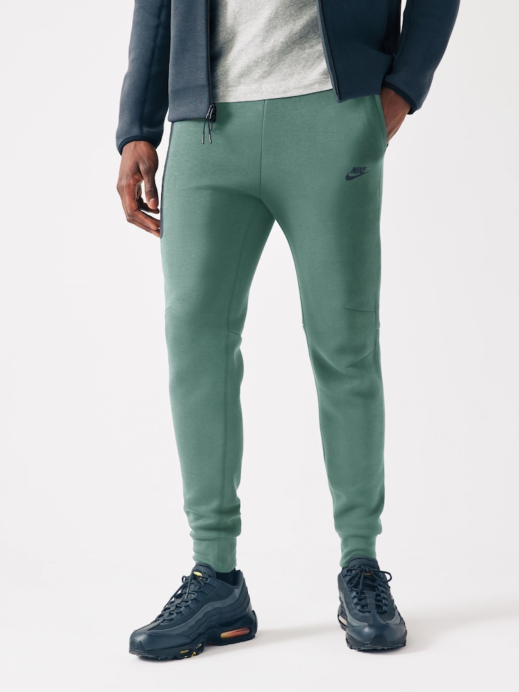 Nike Green/Black Tech Fleece Joggers - Image 2 of 11