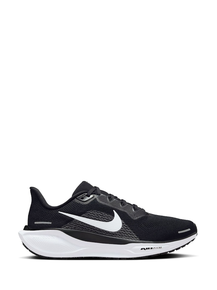Nike Black/White Pegasus 41 Road Running Trainers - Image 1 of 11