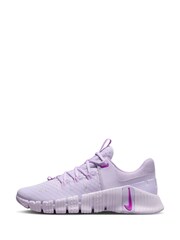 Nike Purple Chrome Free Metcon 5 Training Trainers - Image 1 of 11
