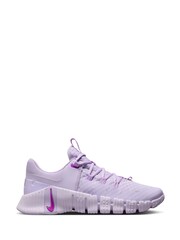 Nike Purple Chrome Free Metcon 5 Training Trainers - Image 3 of 11