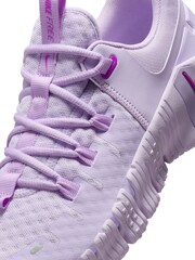 Nike Purple Chrome Free Metcon 5 Training Trainers - Image 6 of 11