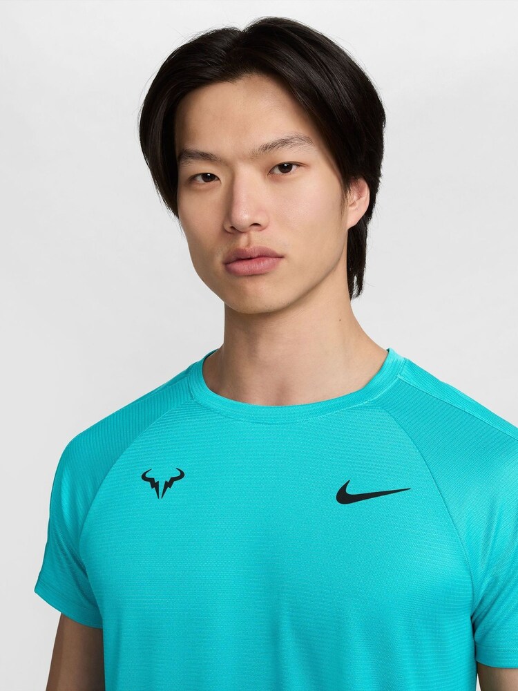 Nike Cactus Blue Rafa Challenger Dri-FIT Tennis T-Shirt - Image 3 of 4