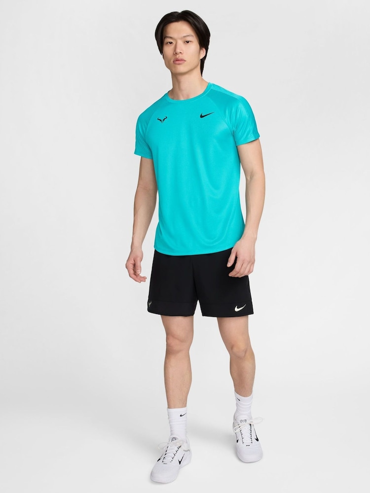 Nike Cactus Blue Rafa Challenger Dri-FIT Tennis T-Shirt - Image 4 of 4