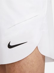 Nike White Rafa Nadal Dri-FIT 7 inch Tennis Shorts - Image 4 of 8