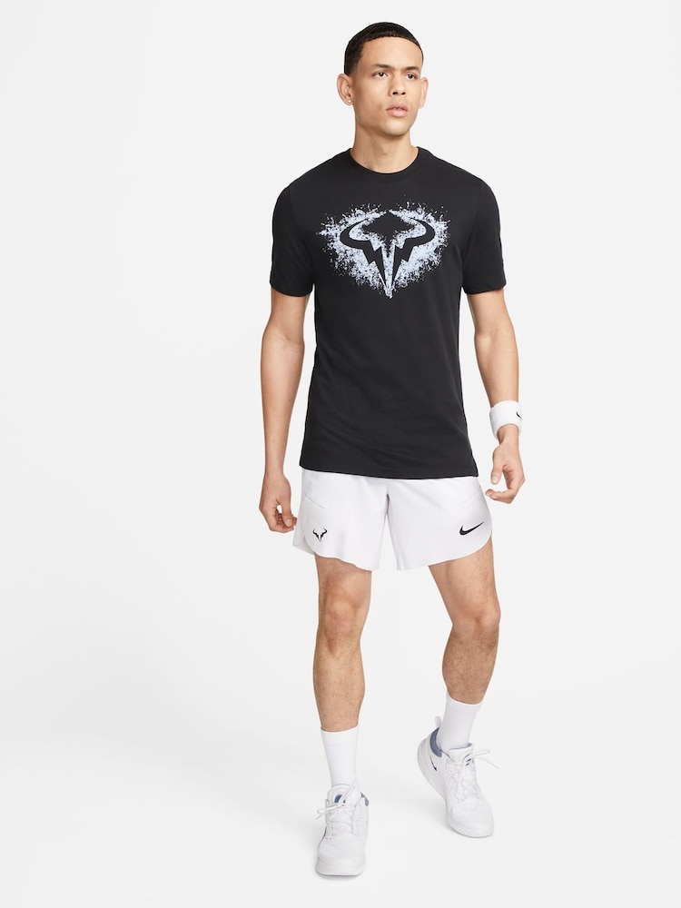 Nike White Rafa Nadal Dri-FIT 7 inch Tennis Shorts - Image 8 of 8