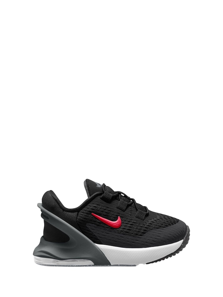 Nike Black/Red Infant Air Max 270 GO Easy On Trainers - Image 1 of 10