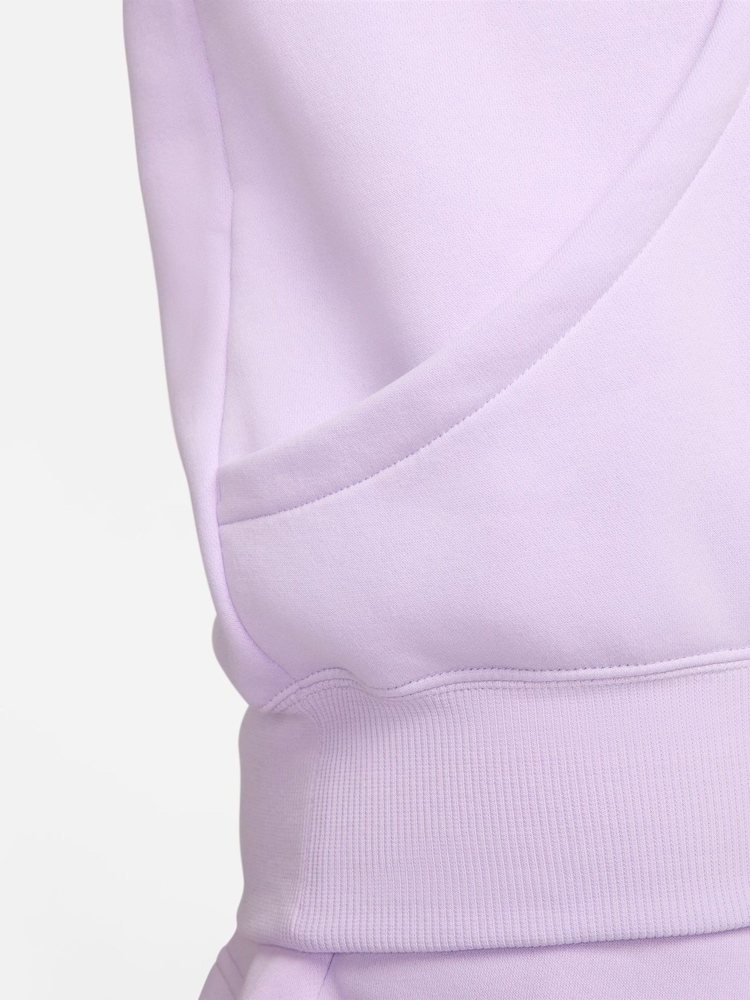 Nike Purple Sportswear Phoenix Fleece Oversized Mini Swoosh Pullover Hoodie - Image 5 of 10