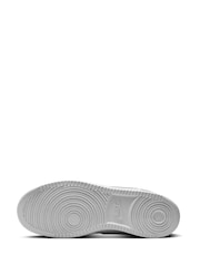 Nike Green/White Court Vision Mid Trainers - Image 7 of 9