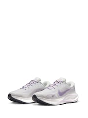 Nike White/Purple Journey Run Road Running Trainers - Image 6 of 9
